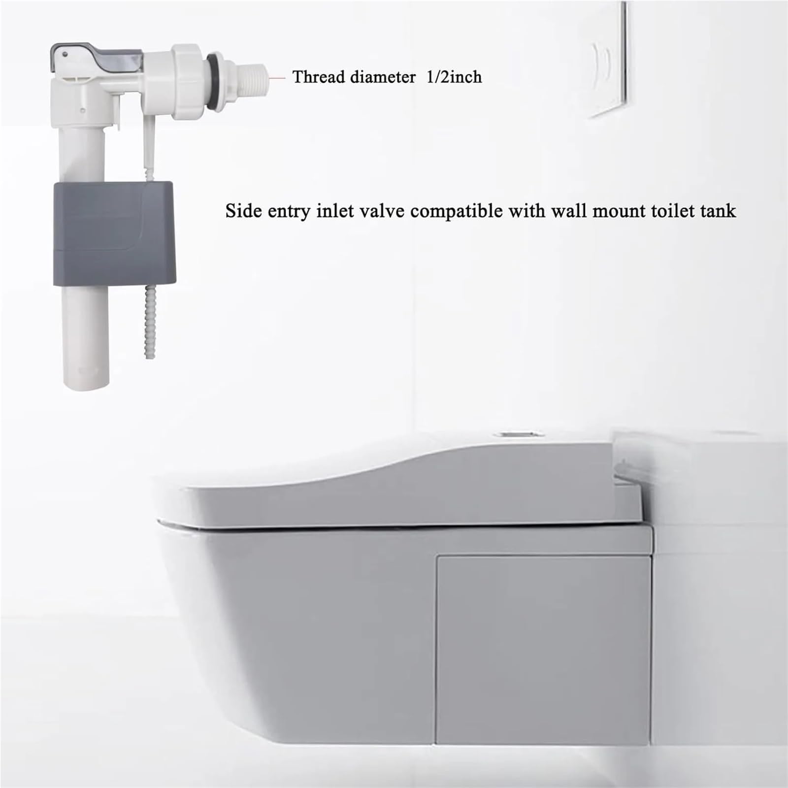 Toilet Tank Flush And Water 1/2-Inch Side Mount Replacement Kit
