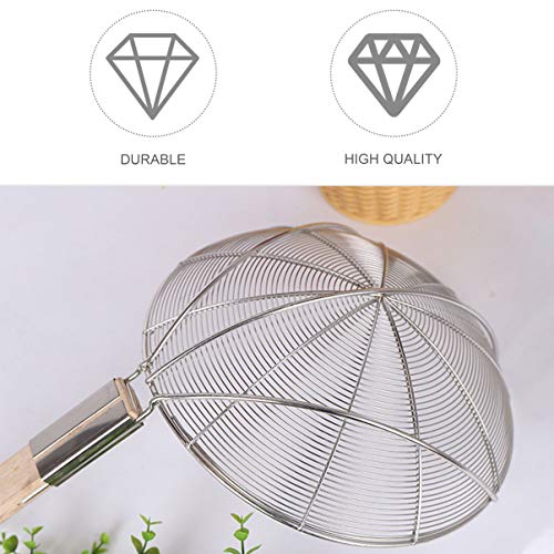 Cabilock Filtro Concha Fio de AÃ§o InoxidÃ¡vel Colher Skimmer Fritar Coador para MacarrÃ£o Bolinho d