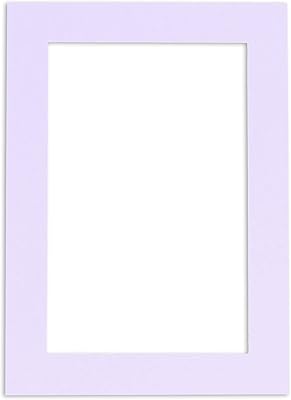 13x19 Mat Bevel Cut for 12x15 Photos - Acid Free Light Purple Precut Matboard - for Pictures, Photos, Framing - 4-ply Thickness