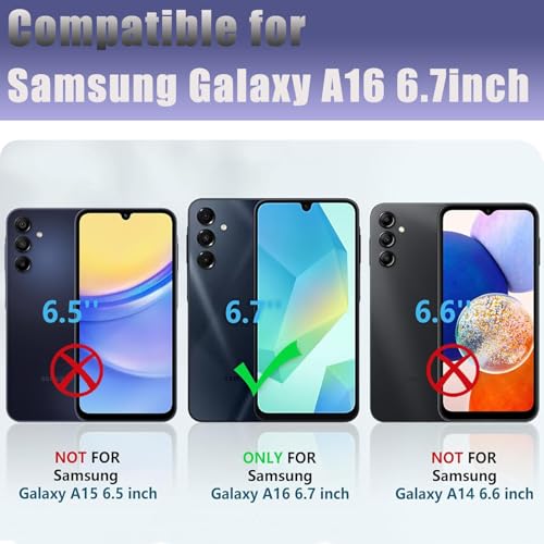 Case for Samsung Galaxy A16 5G Phone Sunflower Samsung A16 5G Case Heavy Duty A16 Cases 2 in 1 Dual Layer Shock Slim Protective Covers by BBSujane - Used condition - Image 2