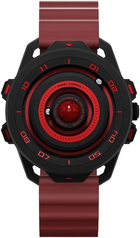 Watch for Men - Mars Planet Design with Orbital Dial & Magnetic Elements, Luminous Hands, Unique Copper Case, 3ATM Water Resistant, Novelty Gifts for Him