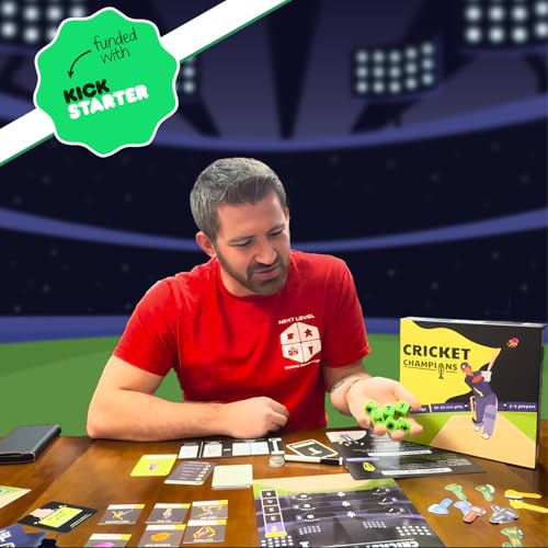 Cricket Champions Boardgame Light Strategy Dice Game miniatura 6