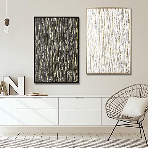 Peintures sur toile abstrait pour habiller un mur vide de salon kit 2 affiches 50x70cm sans cadre