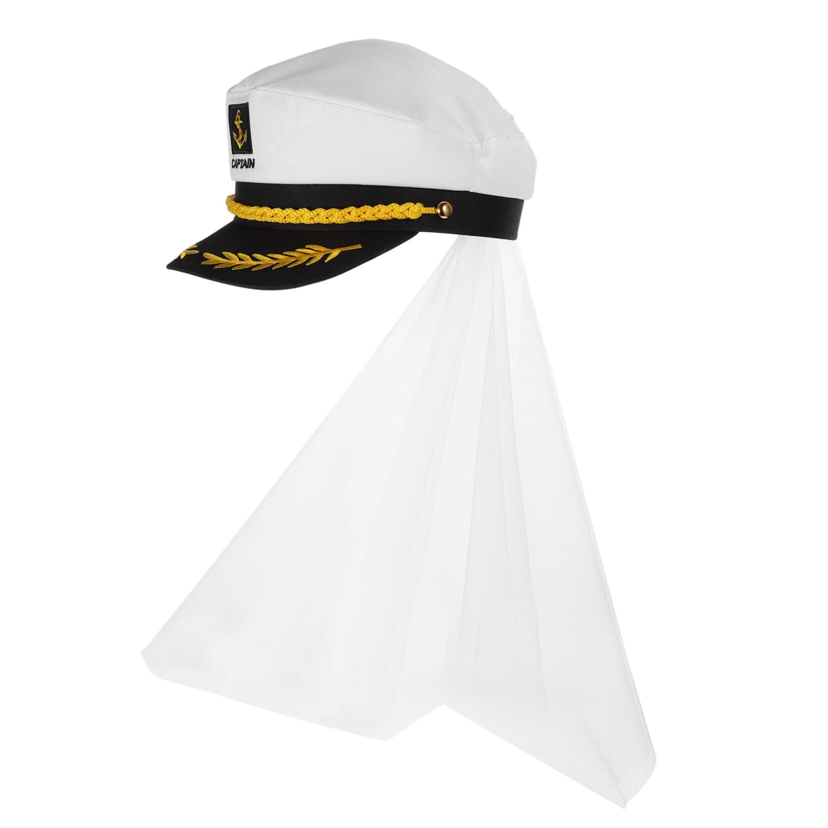 TOPBATHY 2St Partydekoration camoing masquerade Matrosenhut marineblauer Hut Kapitänsmütze prop Kapitänshüte für die Braut Kleidung Sonnenbrille Bootsmütze schmücken Damen bilden Stoff