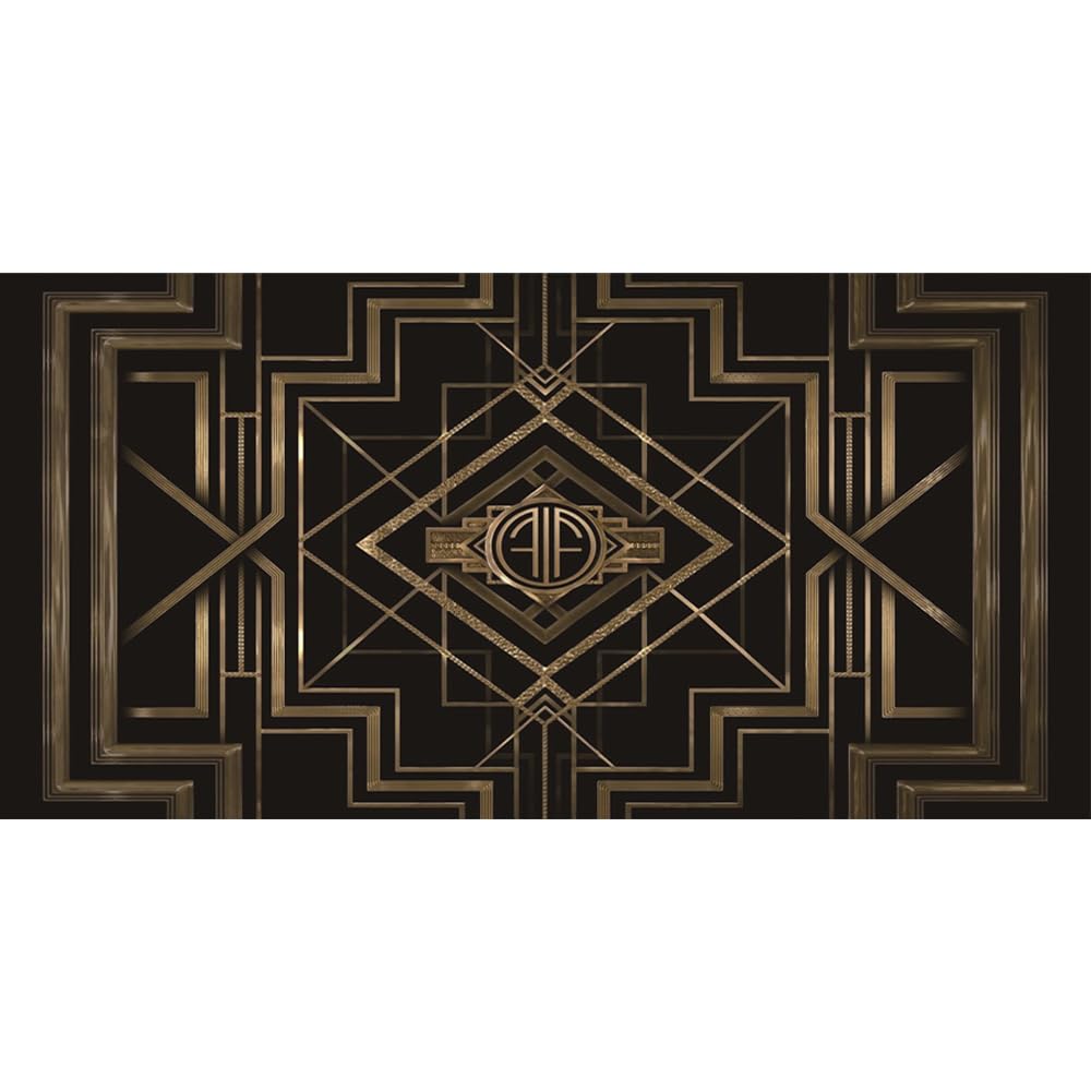 Leyiyi 20x10ft Great Black and Gold Birthday Photography Backdrop Adults Children Party Black and Gold Golden Banner Photo Studio Booth Background