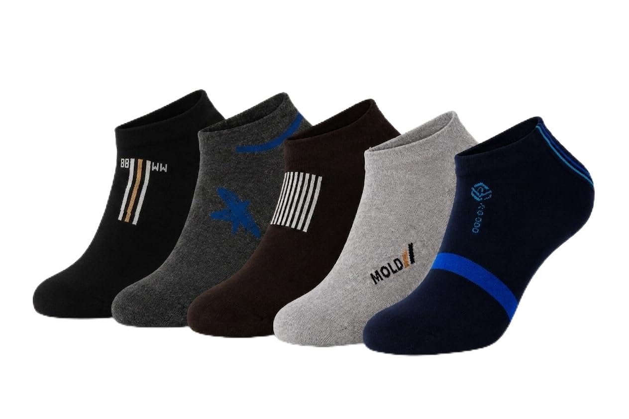 Men's Comfort Grip Cotton Socks 5 Pairs-picture-55