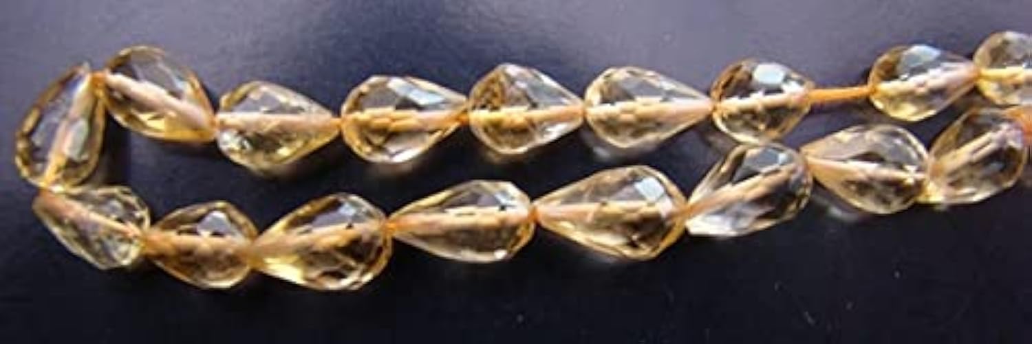 Citrine drops perles pour création bijoux en fil de 7 à 10 mm