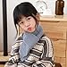 Piewag Kids Toddler Scarf Winter Warm Knit Scarves Neck Warmer Fashion Solid Color Scarf for Boys Girls Grey