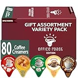 Variety Pack Creamers Liquid Creamer Singles | Gift Assortment Box | Coffee Cream | Sweet and Creamy, Chocolate Caramel, Original, Irish Cream & Caramel Macchiato - No Refrigeration - Box Of 80