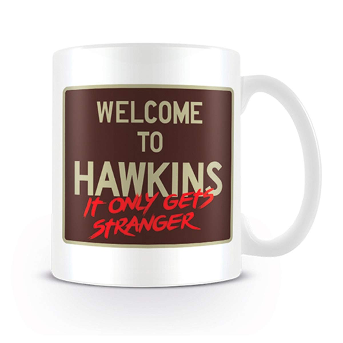 Pyramid International Stranger Things Ceramic Mug with Welcome to Hawkins Logo in Presentation Box - Official Merchandise