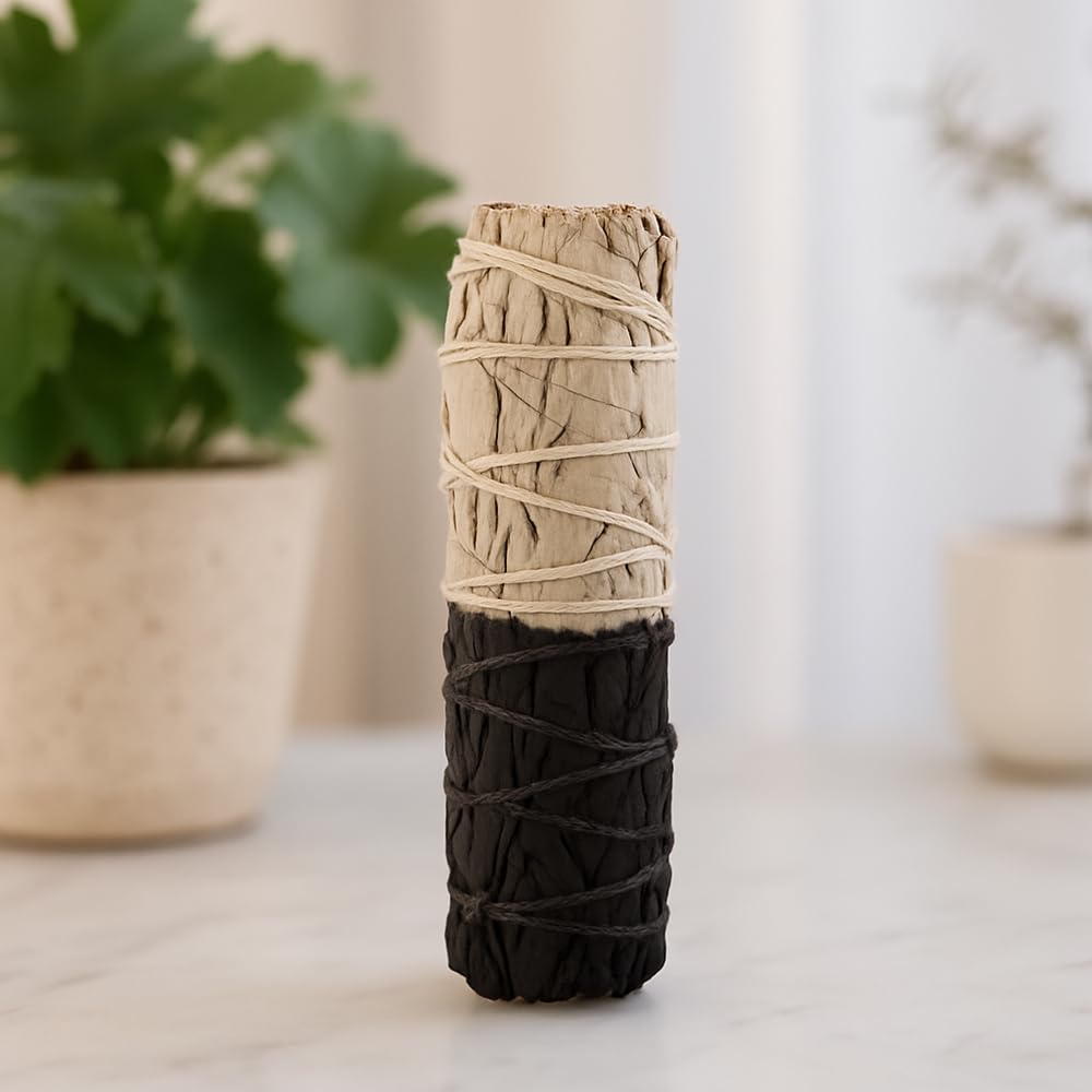 VIE Smudge Stick, Reversible Sage Black & White, Positivity 4", Pack of 20 - Image 2