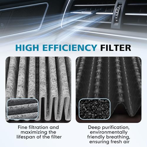 Image of 2PCS CF12157 Cabin Air Filter with Activated Carbon Compatible With Lexus, Mazda & Toyota Models - Avalon, Camry, Corolla, Highlander, Prius, RAV4, Sienna, Venza, RX350, RX450h,