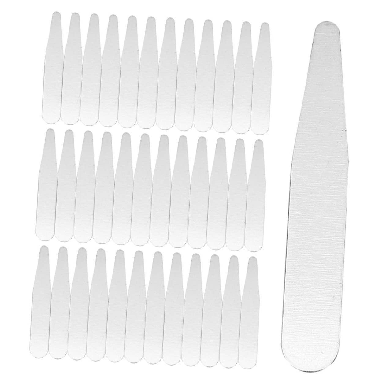 Veemoon 36Pcs Stainless Steel Collar Stays for Mens Dress Shirts Durable Collar Stays for Collar Shape Resistant Stylish Collar Inserts for Formal Wear