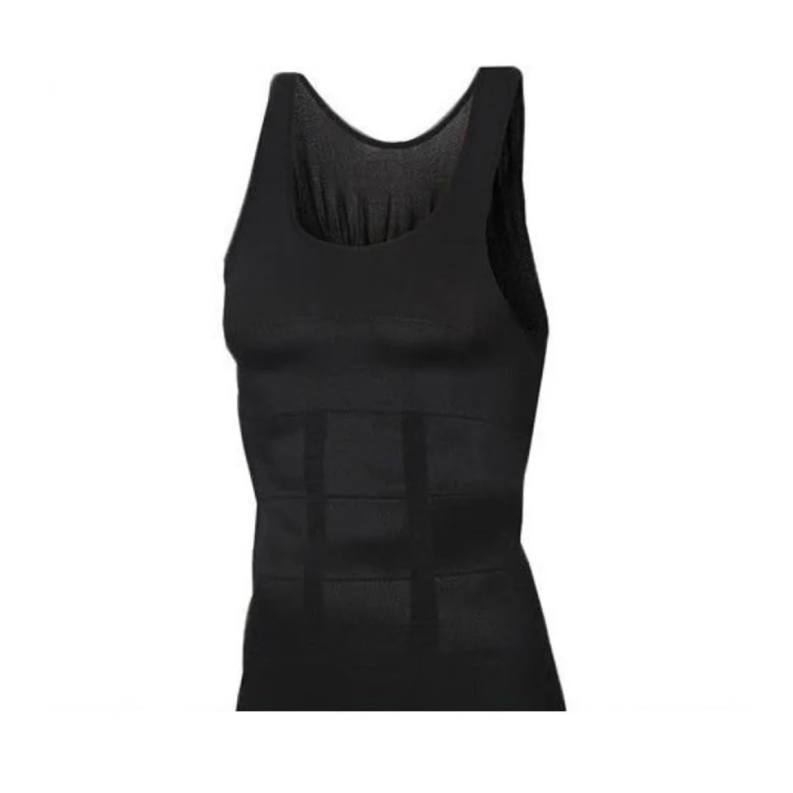 Fajas Reductoras 2 uds camisa de hombre adelgazante Body Shaper chaleco camisetas sin mangas for entrenamiento Abs Abdomen camisetas sin mangas camiseta moldeadora camiseta de compresión térmica(Black
