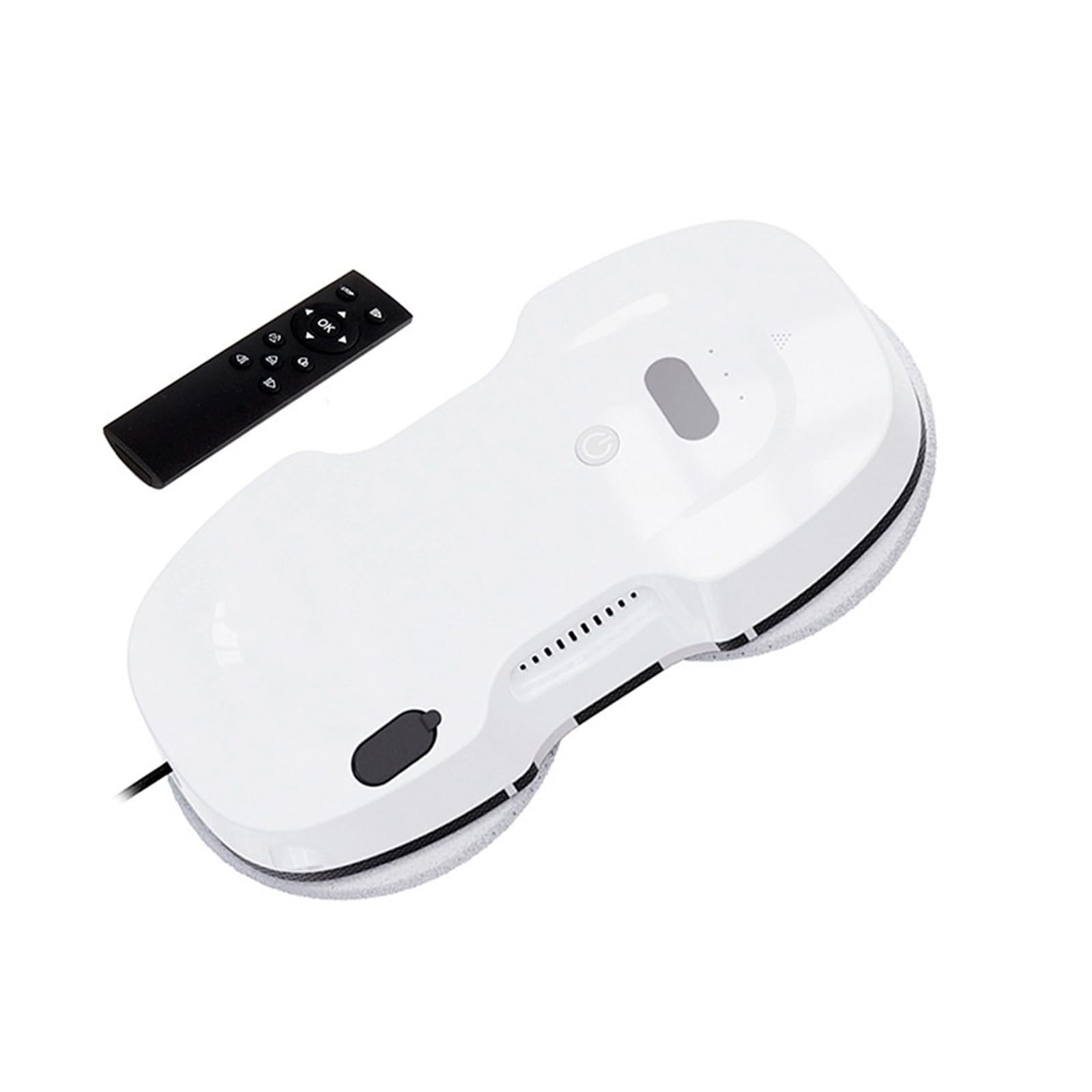 Automatic Window Cleaning Robot, 5600PA Large Suction Electric Vacuum Cleaner Fall Prevention Remote for Smooth Surfaces