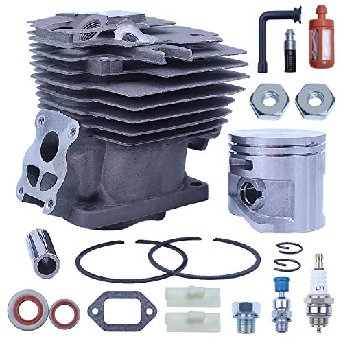 Mtanlo 50mm Big Bore Cylinder Piston Kit for Stihl MS441 MS441C MS 441 Chainsaw Nikasil Plated # 1138 020 1201 Replacement Parts