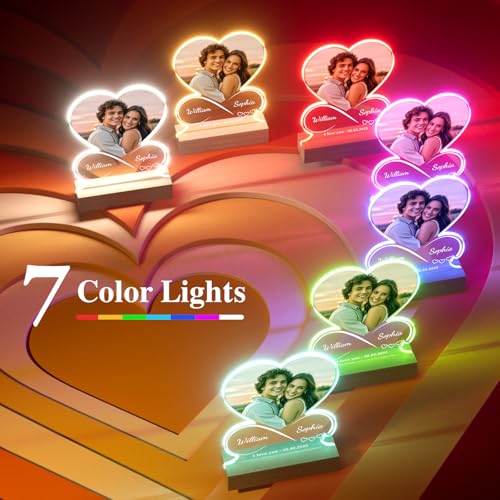 iDIY Custom Picture Frame with Photo - Made in USA - Valentines Day Gifts for Him Her - Couple Gifts for Boyfriend Girlfriend - Personalized Gift for Anniversary Birthday - Image 6