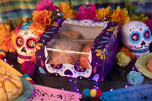 Southern Champion Tray 2475 Dia de los Muertos Bakery Box, 9" L x 9" W x 4" H (Case of 50) by SOUTHERN CHAMPION TRAY - Image 2