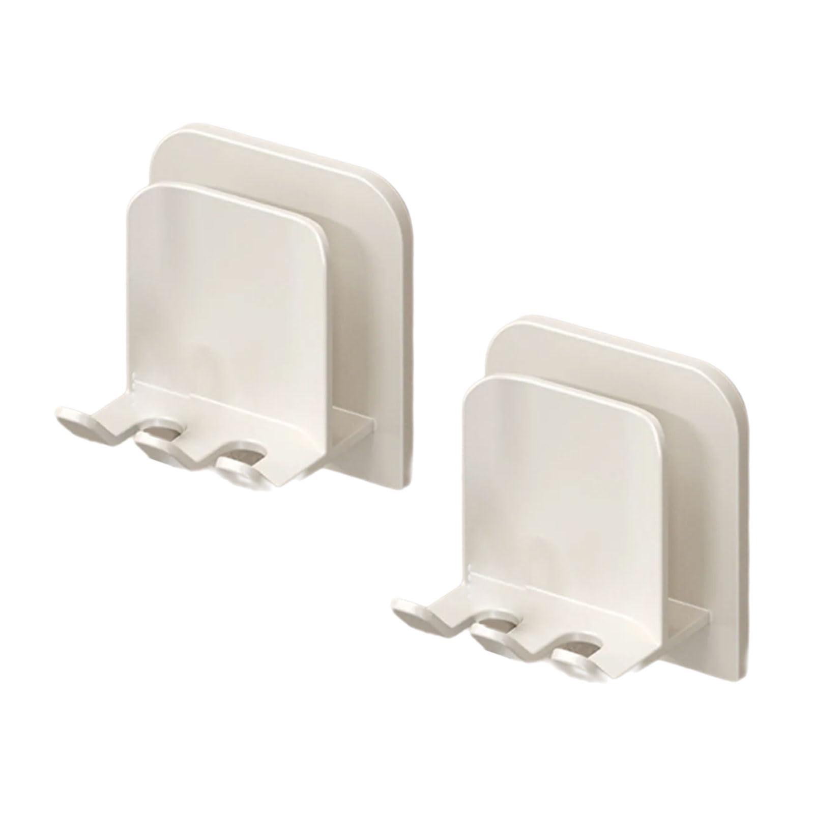 Kalttoy White Toothbrush Wall Mount Organizers Space Aluminum Rack For Home Hotel Use Adhesive Installation Hanger Adhesive Bathroom Organizers Space Saving