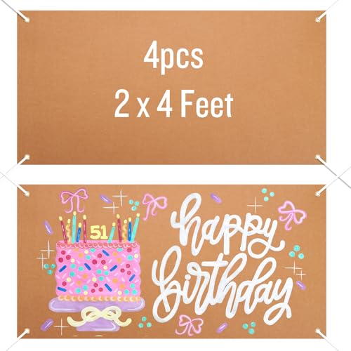 Bannière vierge en papier peint kraft pour créer une guirlande personnalisée