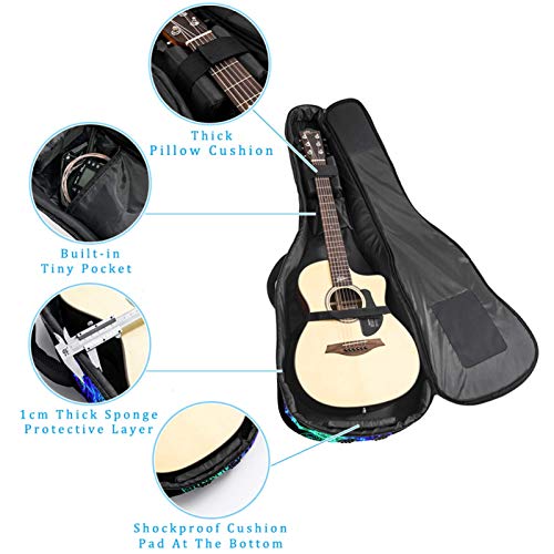 Housse pour Guitare Acoustique Libellule vert bleu Sac pour guitare électrique 10mm rembourré Housse pour Guitare… - Les Beatles, Paul McCartney, John Lennon, RIngo Starr, George Harrison Housse pour Guitare Acoustique Libellule vert bleu Sac pour guitare électrique 10mm rembourré Housse pour Guitare… – Image 3