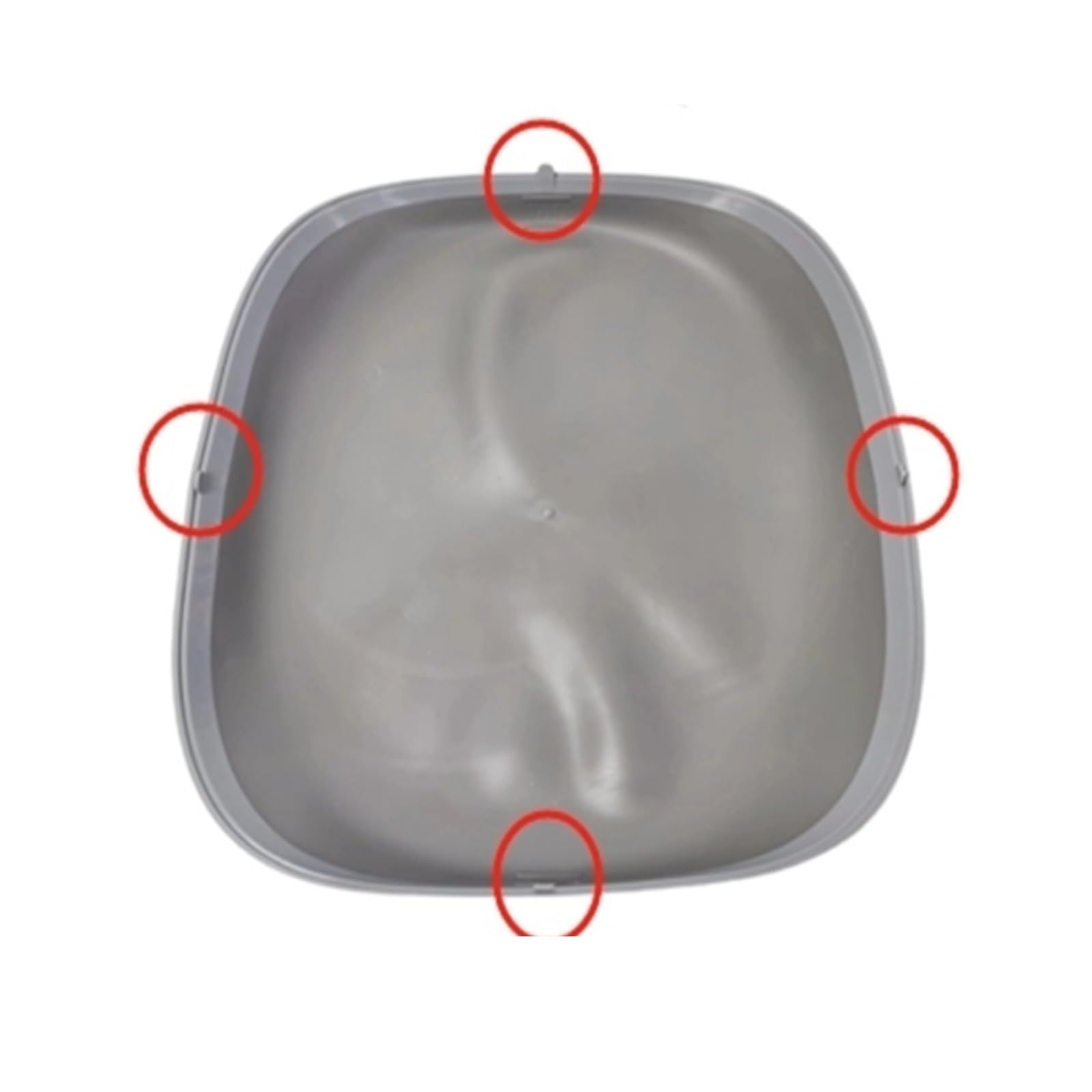 Tappetino capsula inferiore in silicone per lettiera automatica | Tappetino per parte inferiore di lettiera automatica, silicone