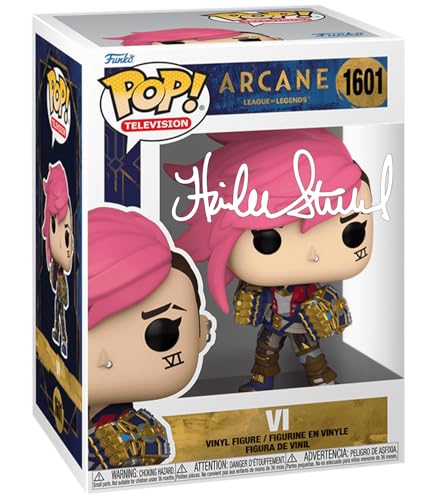 Hailee Steinfeld Vi #1601 League of Legends Arcane Facsimile Signed Reprint Laser Autographed Funko POP! TV Television Figurine with Protector Case