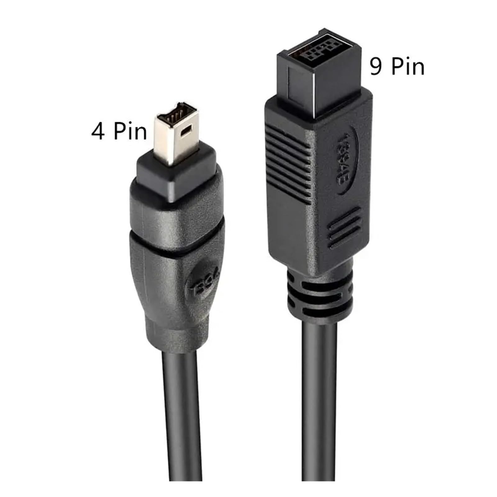 4P/9P IEEE 1394 Firewire 800 do Firewire 400 Firewire 9-pinowy męski na 4-pinowy męski kabel do transmisji danych 1394 kabel 1,8 m 300 cm 4,5 m (1,8 m)