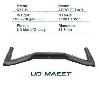 3TTT 3ttt　エアロバー ブルホーンバー エアロ タイム トライアル バー | より速くレース | フリー