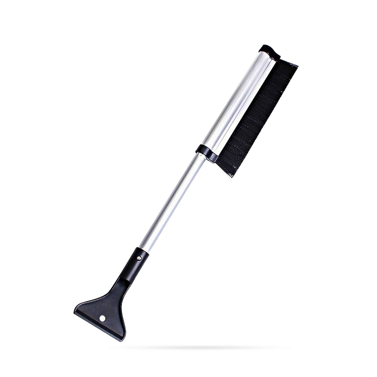 Ergocar Extendable Snow Brush Ice Scraper for Windshield Glass 2 in 1 Adjustable & Lightweight Snow Removal Shovel Brush Ice Scraper for car/SUV/Truck(Black)