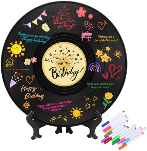 Sweet 16 Party Decorations Vinyl Record 11.8"X11.8", 16th Birthda...