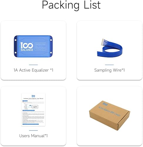 Miniatura 6 de 100Balance Hardware 1A Active Balancer 4S Ecualizador para Lifepo4 o Li-ion Li-Ion Batería de Litio BMS Tablero de transferencia de energía con caja