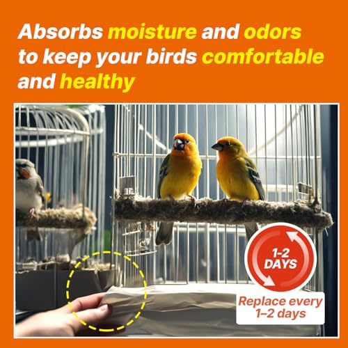 Image of TORTO9 Cage Liner Sheets for Birds - 120 Pack, 31 x 21.5 in, 5.5 lb | Acid-Free & Non-Toxic Paper | Safe Pet Bedding, Craft Supply, Packing & Shipping Use