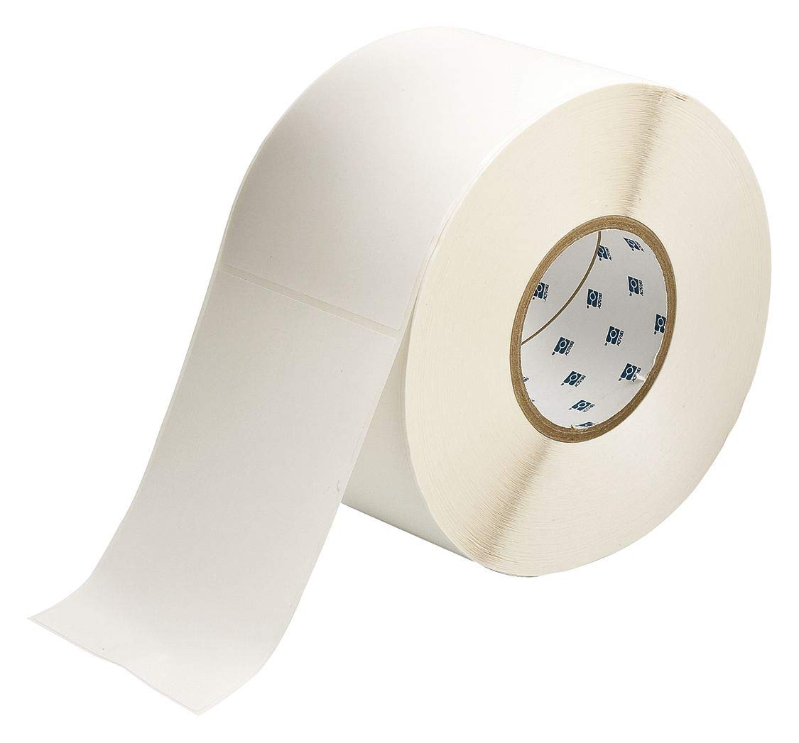 Brady THT-25-402-1 4" Width x 6" Height, B-402 Paper, Matte Finish White Thermal Transfer Printable Label (1000 per Roll)