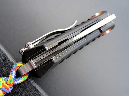 Miniatura 8 de Eafengrow EF85 Cuchillo plegable con clip Stone Wash D2 Hoja de acero G10 Mango Cuchillo de bolsillo Rodamiento de bolas Aleta al aire libre Camping