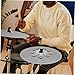 Toyvian Cymbals Ching Ring Tambourine Accessory for Drum Kits Enhance Sound Effects with Jingle Rings Compatible with Various Drum for Percussion Enthusiasts