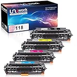 Uniwork High Yield Compatible Toner Cartridge Replacement for Canon 118 CRG-118 for Imageclass MF726Cdw MF8580Cdw MF8380Cdw MF8350Cdn LBP7660Cdn Printer (Black, Cyan, Magenta, Yellow) 4 Pack