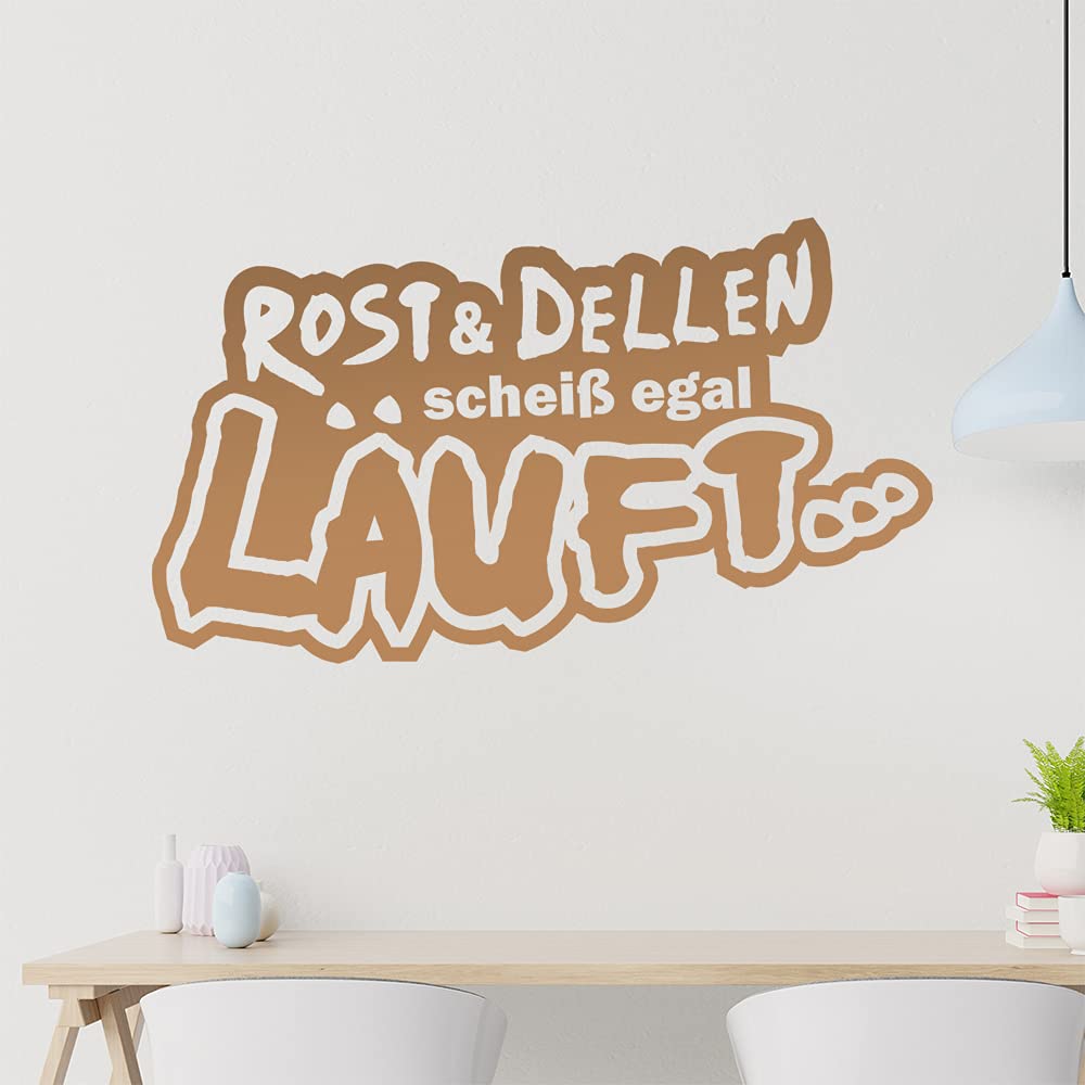 Kiwistar Rost & Dellen scheiß egal Lauft... - Offroad Tour Dirt Wall Sticker in 6 Sizes - Wall Sticker - Decoration, Kitchen, Living Room, Bedroom, Bathroom