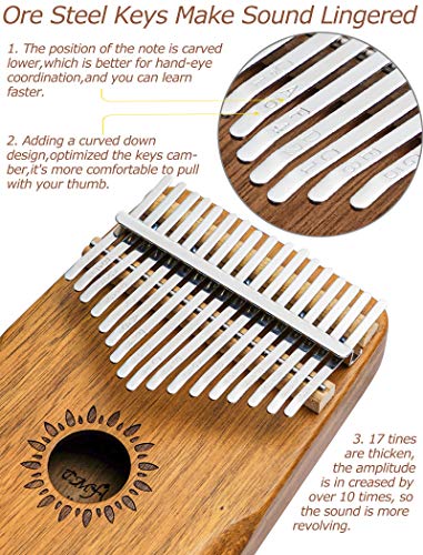 Kalimba 17 clés piano design en bois d’acacia marteau de protection portable fait main Instrument de musique africain… - Les Beatles, Paul McCartney, John Lennon, RIngo Starr, George Harrison Kalimba 17 clés piano design en bois d'acacia marteau de protection portable fait main Instrument de musique africain… – Image 5