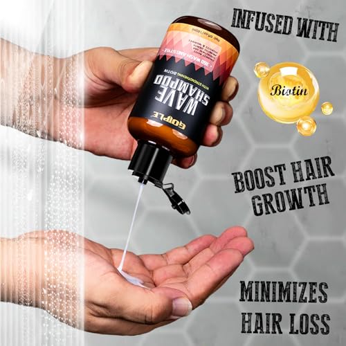 Wave Pomade for Men Strong Hold Easy Wash Hair Cream Grease,Wavy Hair Shampoo Hydration Shampoo Promotes Layered Waves - Image 3
