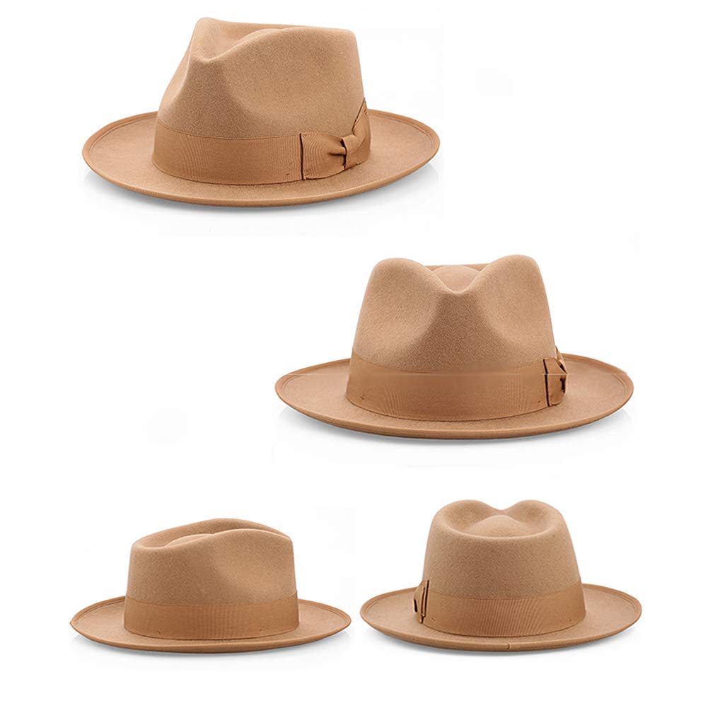 Cappello Invernale Unisex Fedora Panama Jazz Hat - Cappello Elegante Trilby Premium Perfect Fashion