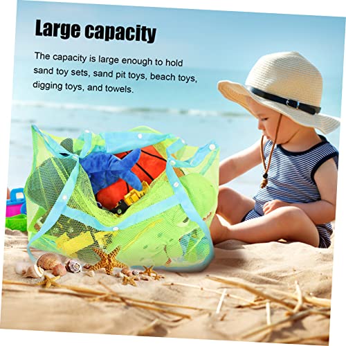 Large Mesh Beach Tote Bag for Toys Towels and Clothes for Beach Trips Camping and Picnics Design for Boys and Girls and Families and Storage4