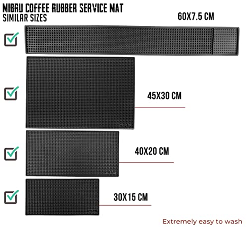 ميبرو وسادة بار من السيليكون لتقديم المشروبات مضادة للانزلاق والتسرب حصيرة مقاومة للحرارة امنة للطعام، يمكن استخدامه كقاعدة للاكواب، مقاس 30x45 سم