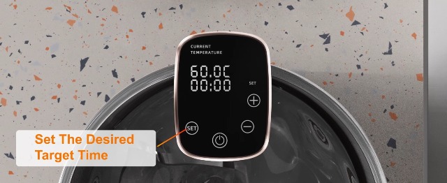 TEEUCNY Sous-vide, 1100 W, sous-vide stick, precisie-kookpan, onderdompeling, nauwkeurige temperatuurinstelling, digitale timer, ultra stil, lcd- touchscreen, roestvrij staal, sous-vide koker