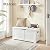 VASAGLE Storage Chest, Storage Bench with 2 Safety Hinges, Farmhouse Style, 15.7 x 39.4 x 18.1 Inches, for Entryway, Bedroom, Living Room, Cloud White ULSB061T10