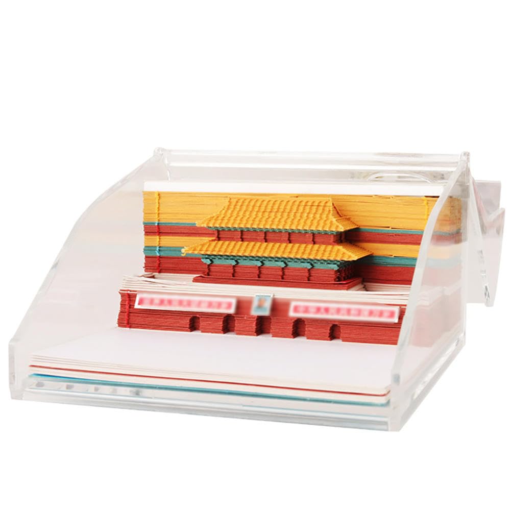 3d Sticky Notes, Kalendarz Piramidowy, To jest ręcznie podarta rzeźba z papieru(Unique Colour)