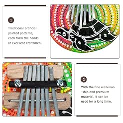 BIENKA Coquille Doigt Pouce Piano Peint À La Main Kalimba Réglable Doigt Pouce Piano Instrument De Musique for Débutants… - Les Beatles, Paul McCartney, John Lennon, RIngo Starr, George Harrison BIENKA Coquille Doigt Pouce Piano Peint À La Main Kalimba Réglable Doigt Pouce Piano Instrument De Musique for Débutants… – Image 7