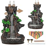 Akoslale Incense Holder,Backflow Incense Burner,Waterfall Incense Burner,Incense Holder for 30 Sticks, 120 Incense Cone Holder, Incense Fountain,Cool Room Decor,Home Decor Gifts for Women
