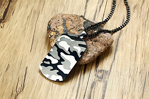 LiFashion LF Mens TO MY SON Necklace,Stainless Steel Camoflauge Military Dog Tag Pendant Sentiment Motivational Tags Jewelry for Son from Dad Mom for Graduation Birthday Gift3