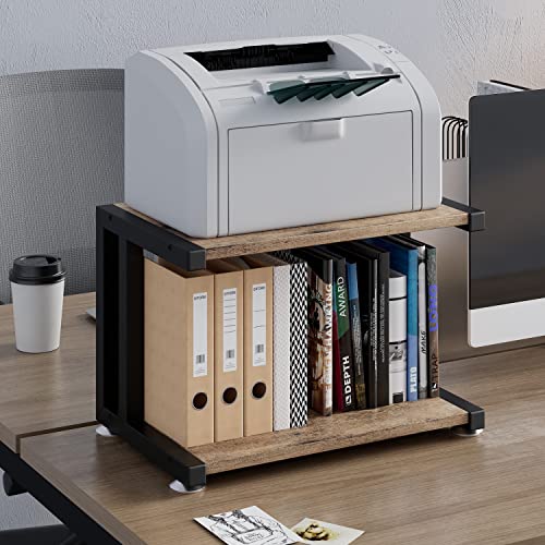 Join Iron Home Complete Printer Stand For 2-Tier Desk Under Fax, Scanner, Printer, Compact Portable Storage Of Office Supplies. #TOP4
